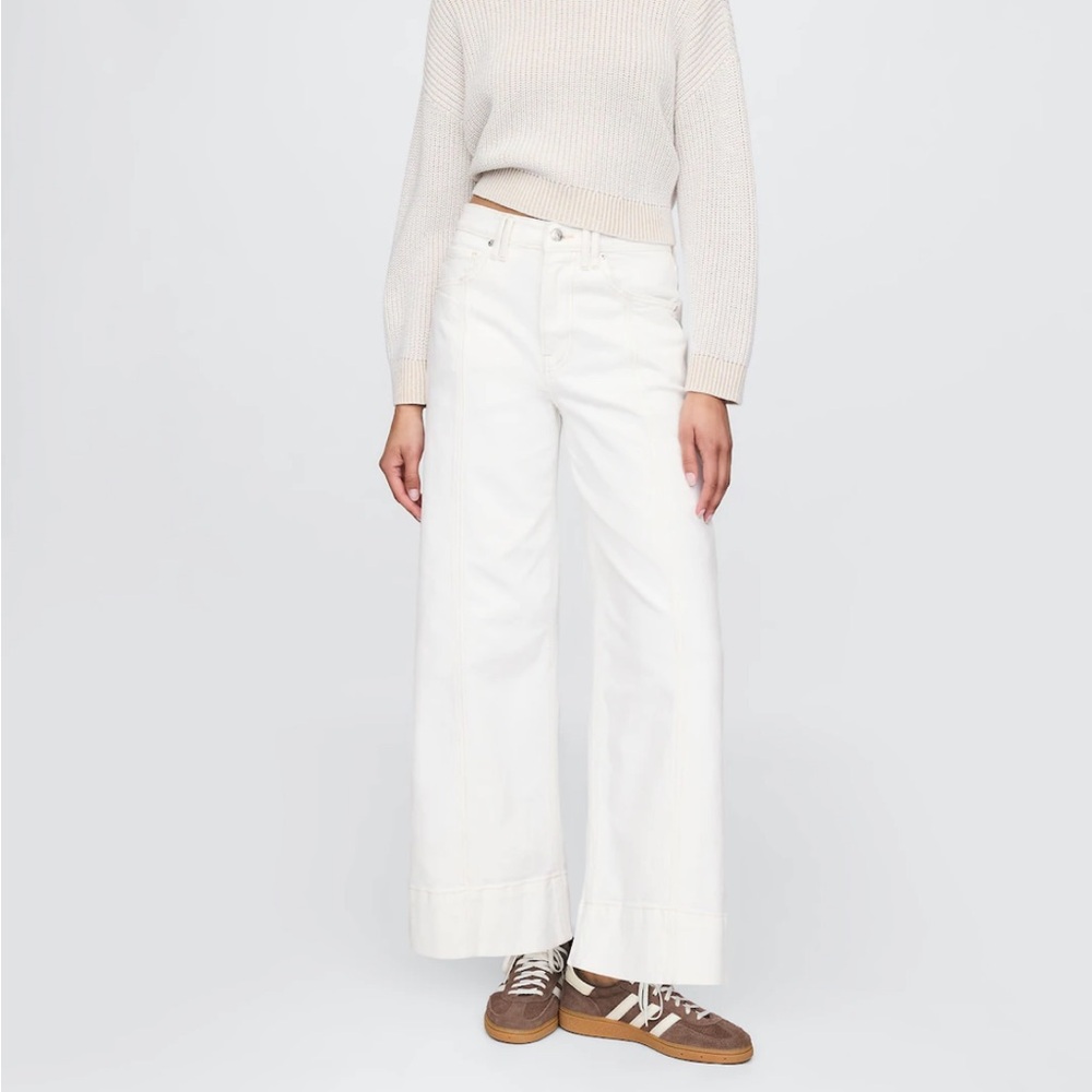 Gap Women's White Wide-Leg Jeans